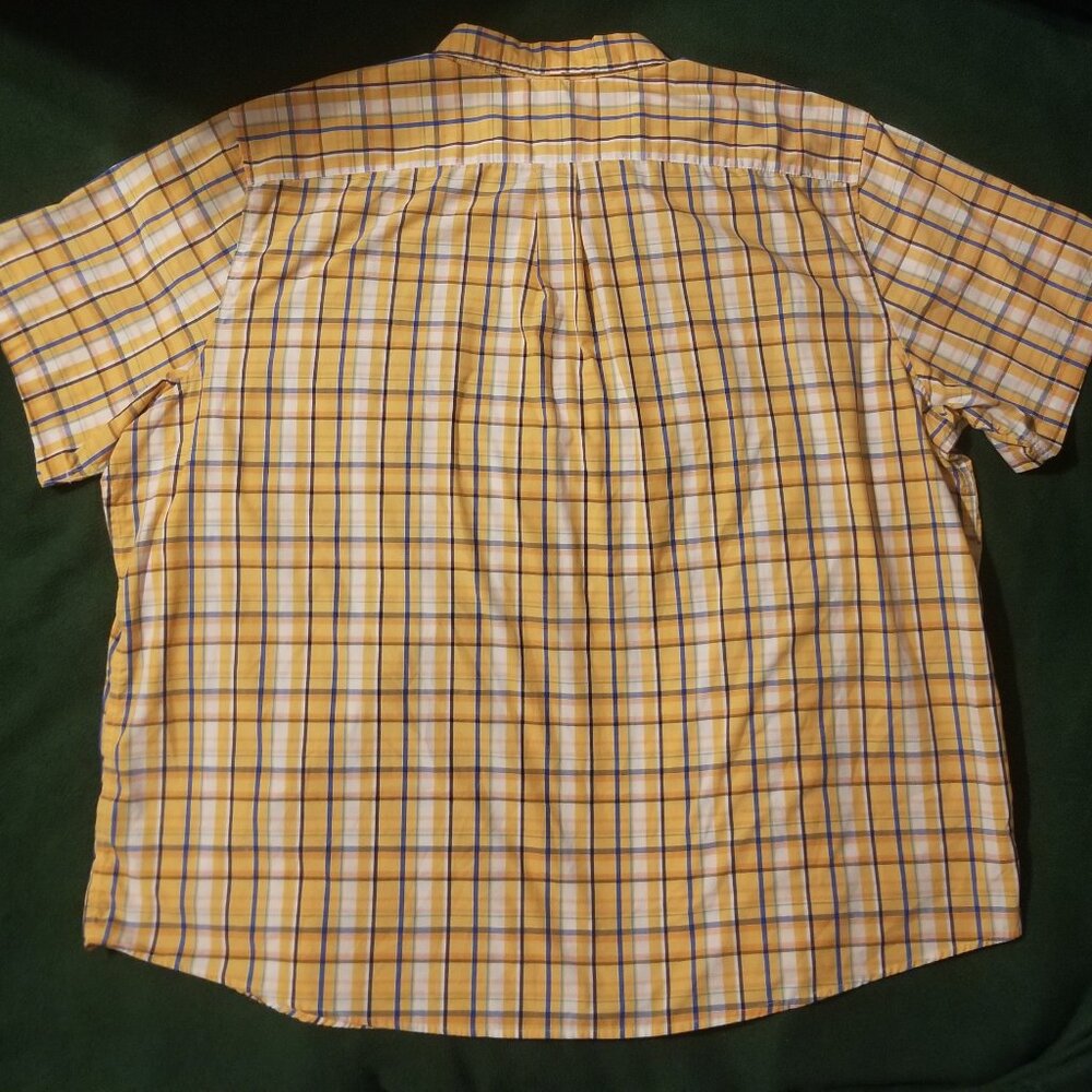 *pumpkin orange* plaid 4XL shirt - Picture 5 of 8
